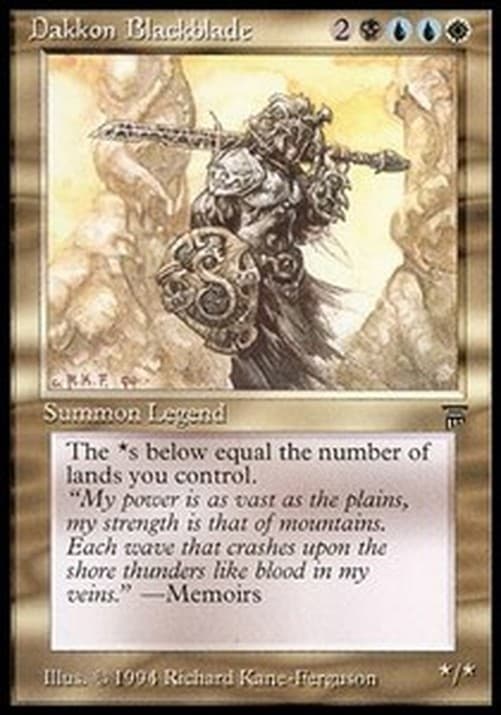Magic: The Gathering Dakkon Blackblade