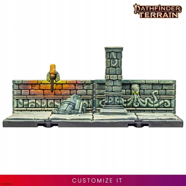 Pathfinder Terrain: Abomination Vaults – vegger i halv høyde