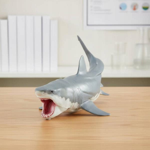 M Megalodon Shark Figurine