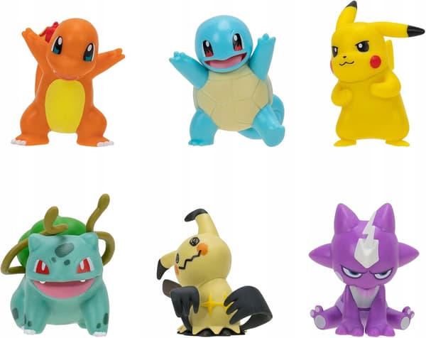 Pokémon 6-piece BATTLE READY MULTI-PACK set featuring Pikachu, Mimikyu, Toxel …