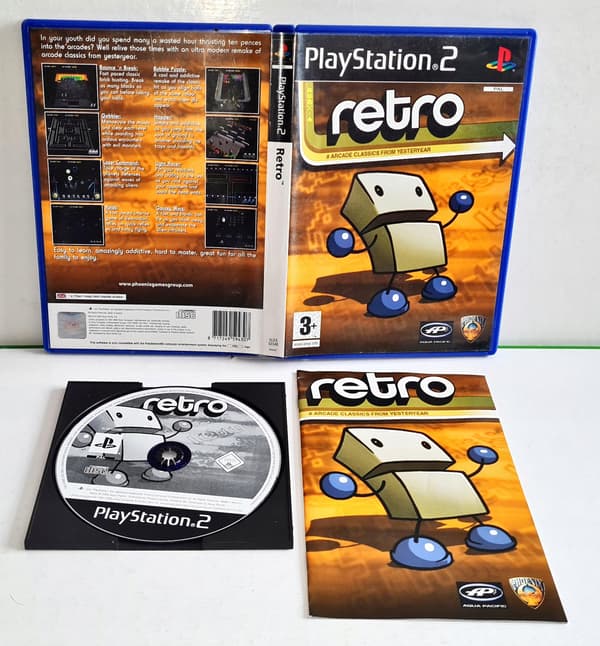 RETRO 8 ARCADE CLASSICS PS2 3XA game – READ THE DESCRIPTION!!!