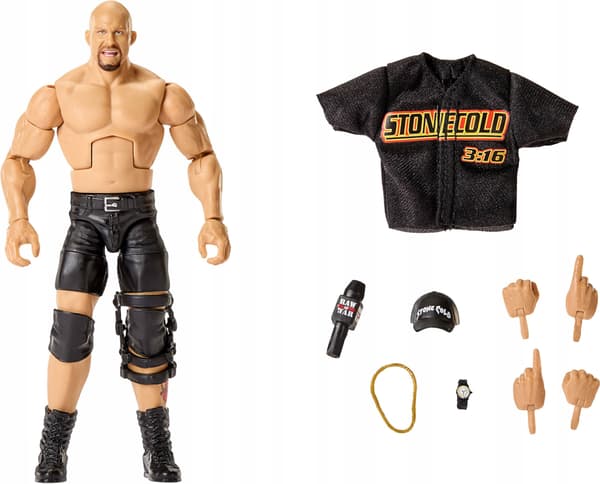 Mattel WWE Elite Collection Stone Cold Steve Austin Figurine JHT52