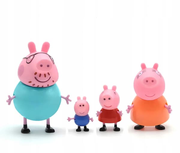 Set of 4 Peppa Pig figurines
