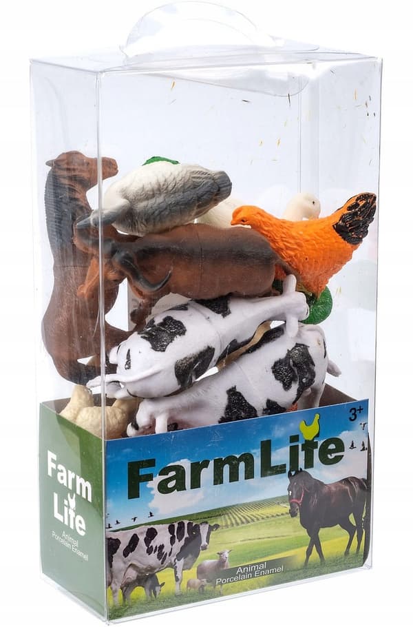 Pets and Farm Animals – Large Farm Figure Set in a Box