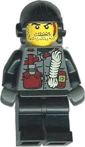 Lego figure 7298 Dino Attack DIGGER – Rope Torso din002