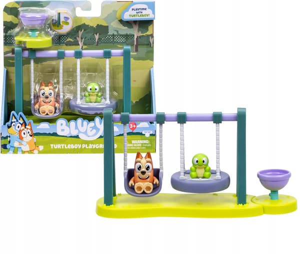 BLUEY. THE TURTLE AND THE SWING [FIGURINE]