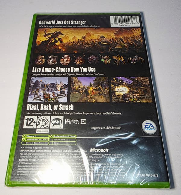 Oddworld: Stranger's Wrath for Xbox – NEW – SEALED –