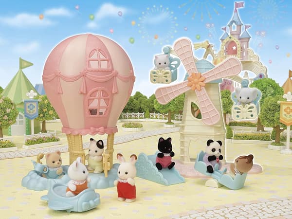 Sylvanian Families Windmill with Carousel Figurine 5526