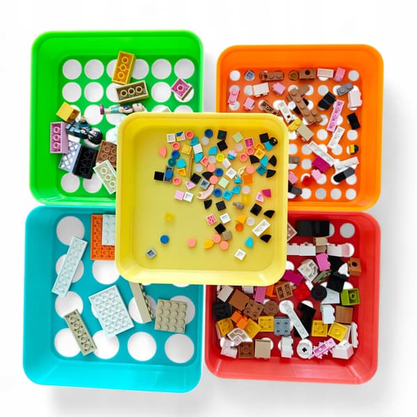 Colourful LEGO Brick Sorter – a multi-tiered container for sorting bricks