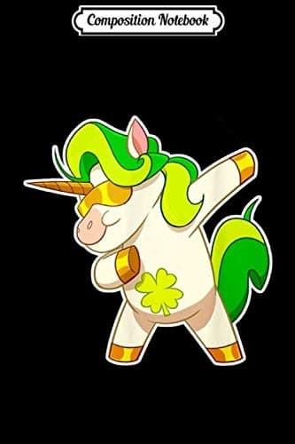 Composition Notebook: Lepricorn Dabbing Irish Unicorn St Patrick’s Day Kids
