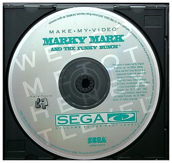 Marky Mark and the Funky Bunch: Make My Video Sega CD GAME / DISC ONLY