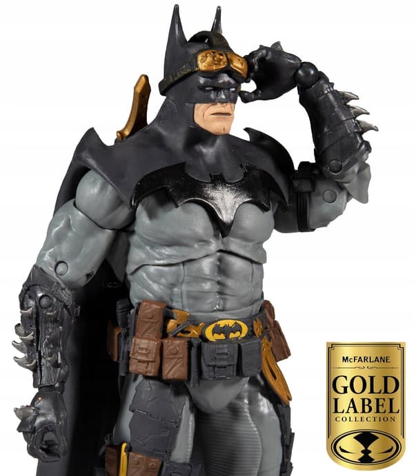 Large Batman Todd DC Multiverse Figurine, 20 cm. Gold