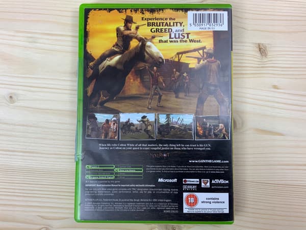 GUN disc, in excellent condition, complete set – XBOX CLASSIC