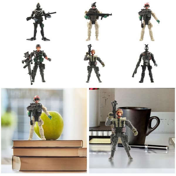 Troop Toy Landscape Decor Multifunctional Action Figures Play Set for Style A