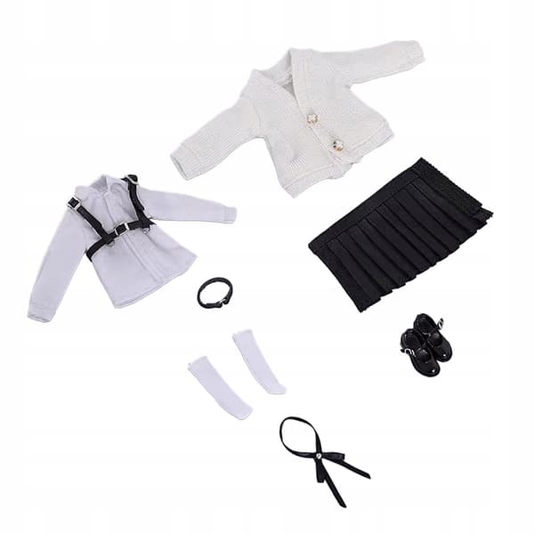 1/12 School Uniform Set – Outfit for action figures – Black accessory bodysuit