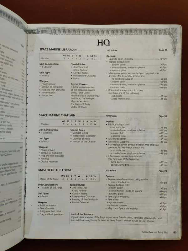 OUTLET Warhammer 40,000 Codex: Space Marines 5th ed