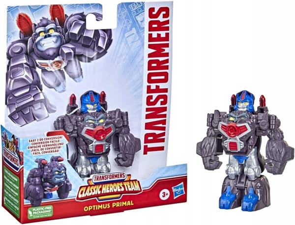 TRANSFORMERS HEROES TEAM ROBOT OPTIMUS PRIMAL 2-in-1 F4442