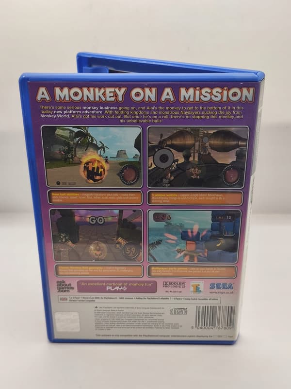 SUPER MONKEY BALL ADVENTURE 3XA PS2 SONY PLAYSTATION 2