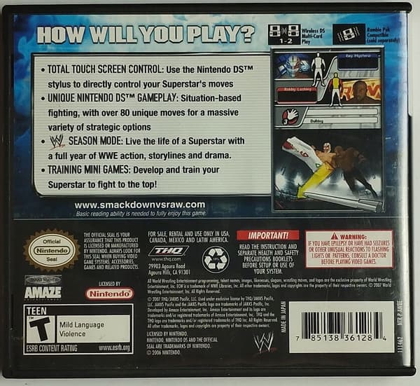 SmackDown vs Raw 2008 Featuring ECW for Nintendo DS