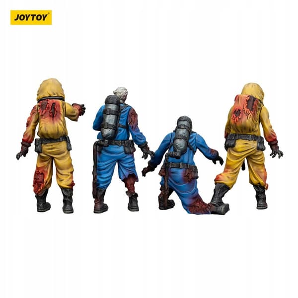 Zombie Dark Source figurines – biochemical laboratory team, 4 pieces, 8 cm