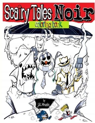 Scairy Tales Noir COLOURING BOOK