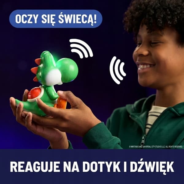 SUPER MARIO INTERACTIVE YOSHI FIGURINE IN A GALAXY FILM HATCHING EGG
