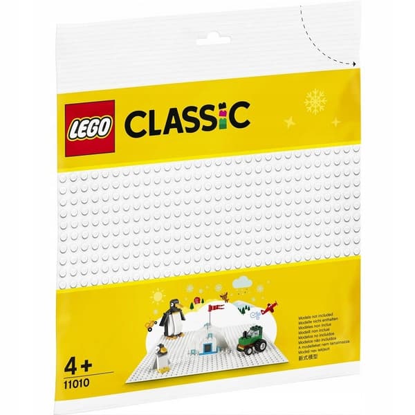 LEGO CLASSIC WHITE BUILDING PLATE 11010