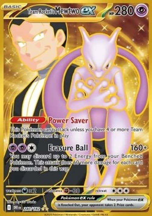 Pokemon Team Rocket's Mewtwo ex
