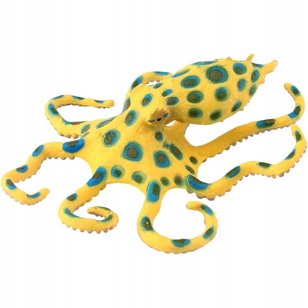 YELLOW PLASTIC OCTOPUS FOR INTERIOR DECORATION