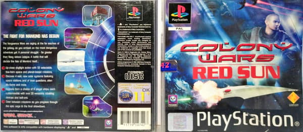 Colony Wars: Red Sun PlayStation (PSX) boxed version