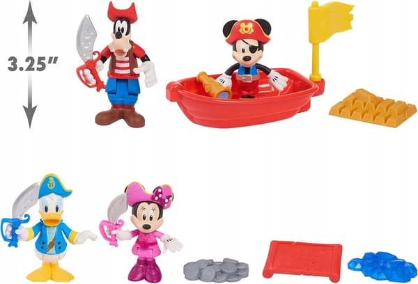 Just Play Mickey Mouse Mickey Pirate Adventure Set, 14 pieces