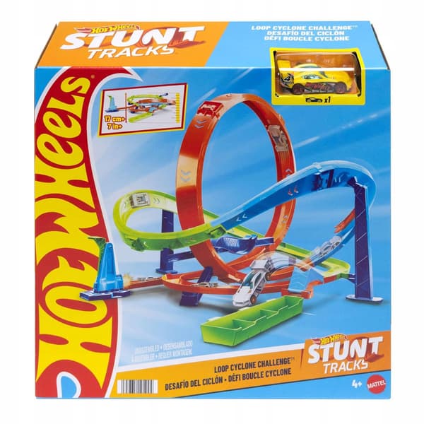 Hot Wheels 2-in-1 Twisted Tornado Set with a car