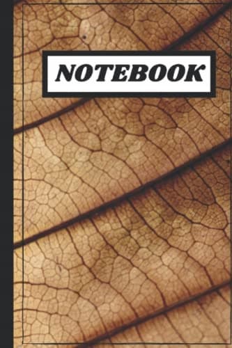 NOTEBOOK: Brown leaves printed Composition Notebook, Brown leaves College