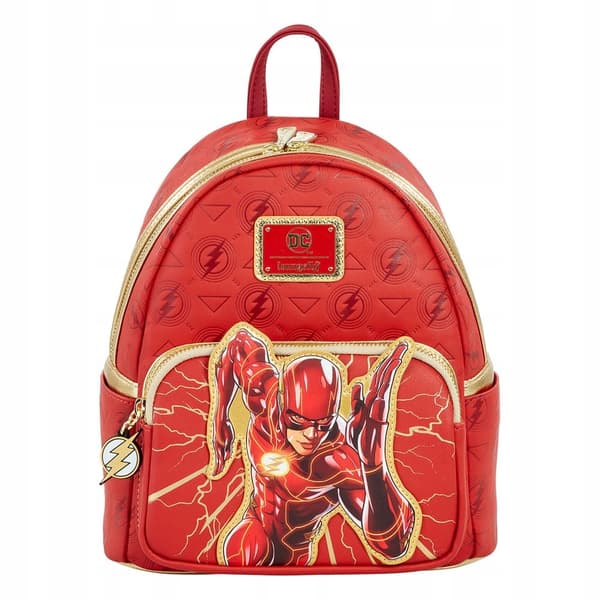 Loungefly DC Comics The Flash mini rucksack, leather, 23x12x27 cm