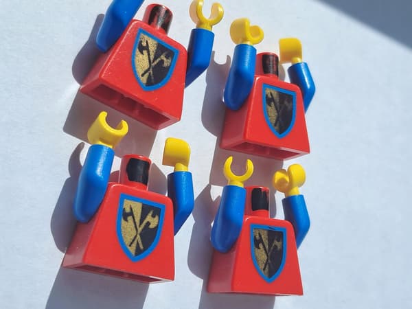 Lego 973p42c01 Castle Torso Figures, 4-pack