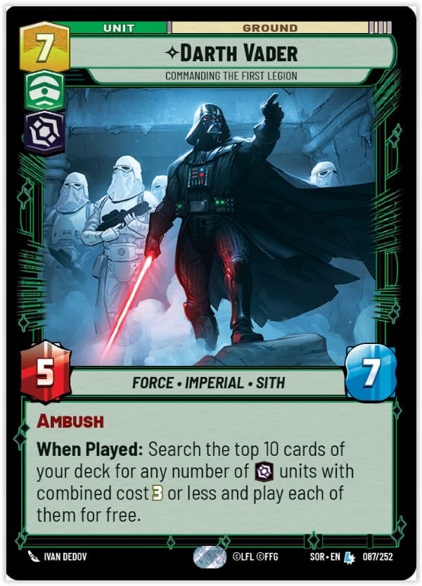 Darth Vader, Commanding the First Legion - FOIL - AncientCow