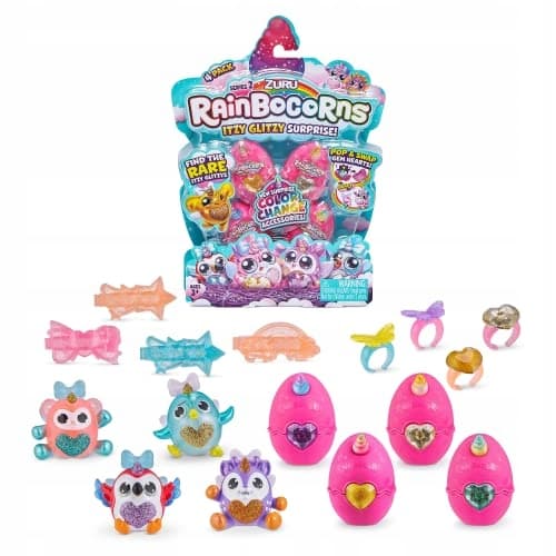 RAINBOCORNS 9243 ITZY GLITZY SURPRISE SERIES 2, COLLECTIBLE EGGS, DOUBLE PACK