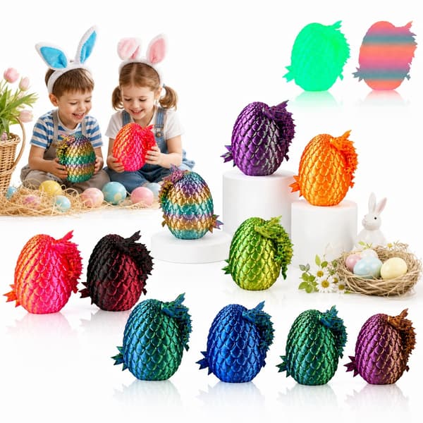 SET OF 12 3D DRAGON EGGS – CREATIVE MOVING DRAGON GIFT SET