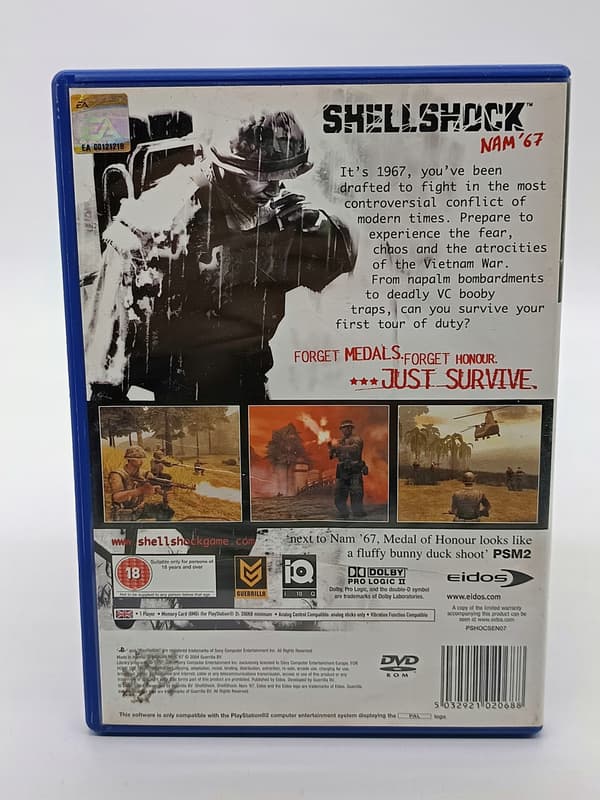 SHELLSHOCK NAM' 67 game for Sony PlayStation 2 (PS2)