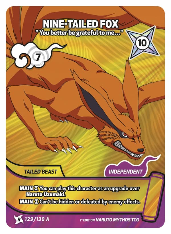 Naruto Mythos TCG - Nine-Tailed Fox: You’d better be grateful (129/130) - Alt