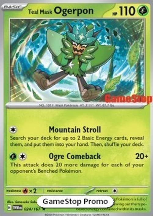 Pokemon Teal Mask Ogerpon