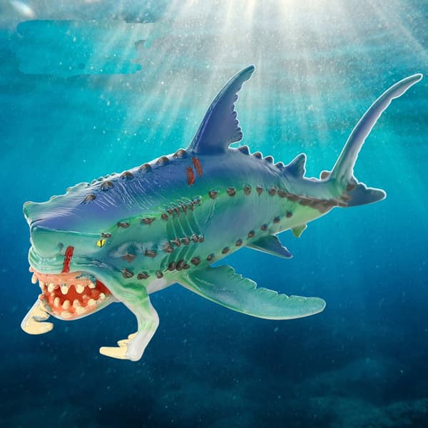 Soft rubber latex shark figurine