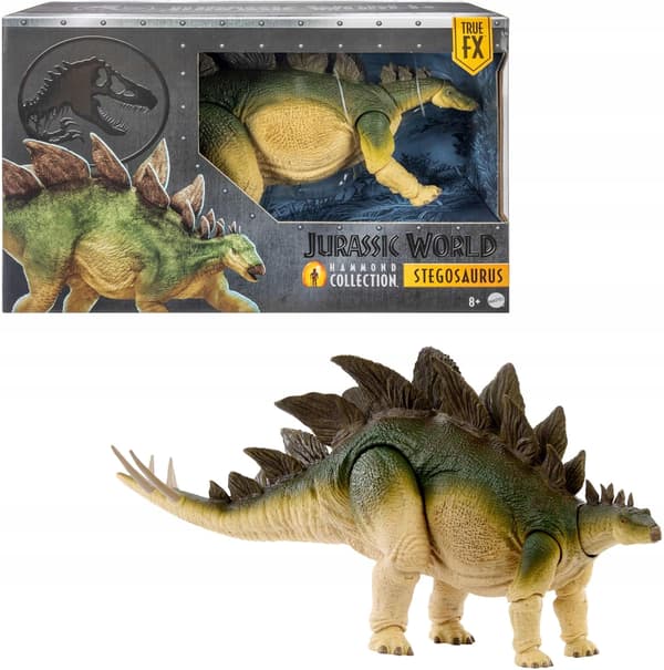 COLLECTOR’S STEGOSAURUS DINOSAUR FIGURINE WITH A RIGID TAIL