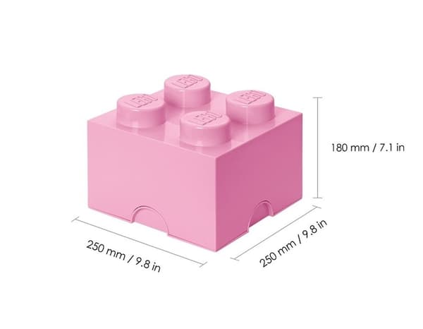 LEGO Storage Brick 4 container, pink
