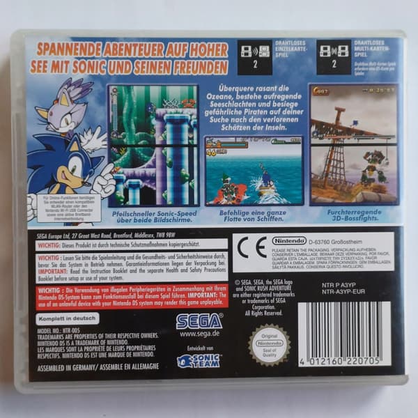 Sonic Rush Adventure, Nintendo DS