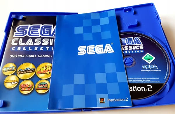 SEGA CLASSICS COLLECTION PS2: 9 CLASSIC GAMES – GOLDEN AXE, MONACO – CONDITION: VERY GOOD