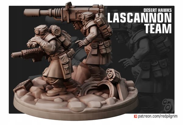 Desert Hawks Lascannon Team – Red Pilgrim Miniatures
