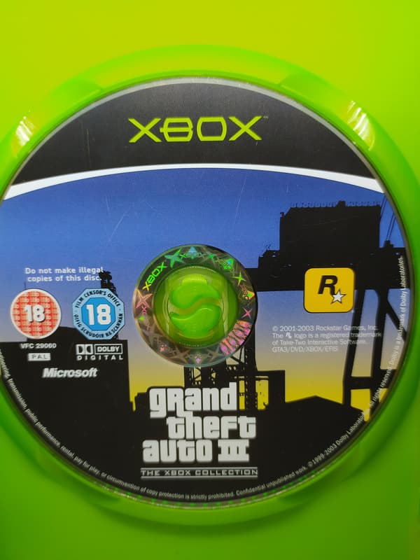 GTA Grand Theft Auto III 3 XBOX Collection