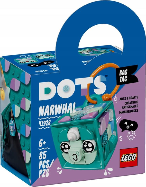 LEGO DOTS 41928 Narwhal Keyring