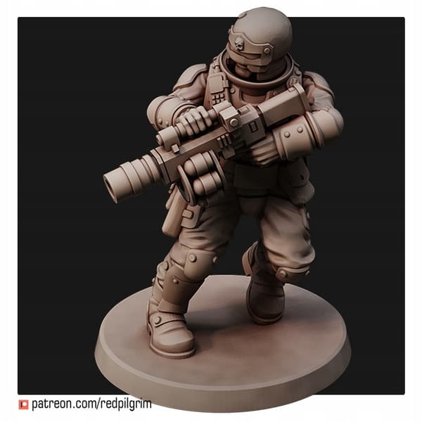Kravallpolisstyrka – Red Pilgrim Miniatures 28 mm